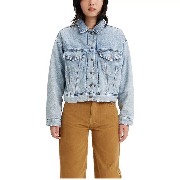 Levi's® Women's Padded Cozy Trucker Jacket S & L - Picture 1 of 3